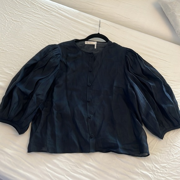 CHLOE COLLARLESS BLOUSE 2024 NWOT - Picture 7 of 12